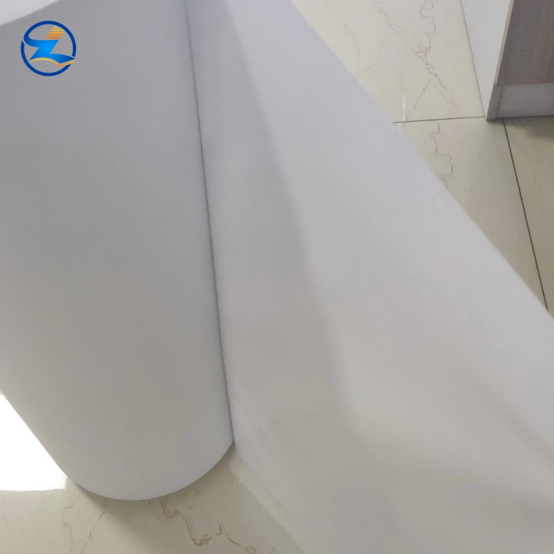 Opaque white flexible pvc film embossed for urine bag-(1)