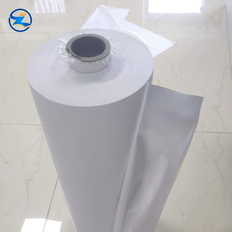 Opaque white flexible pvc film embossed for urine bag-(1)