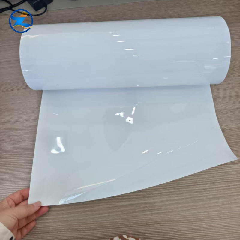 Glossy White Polyester Durable Packaging PET Stretch Film