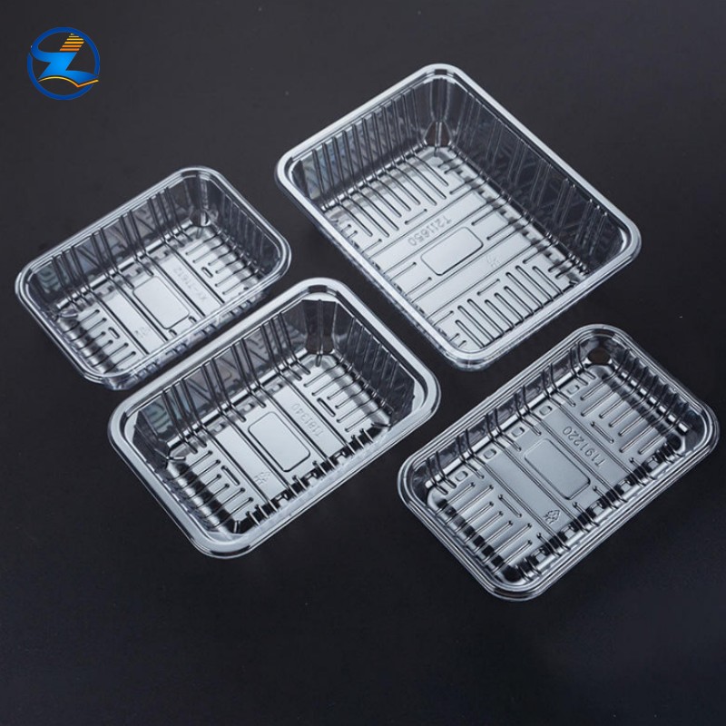 Disposable RPET PET Tray Heat Sealable Food Trays