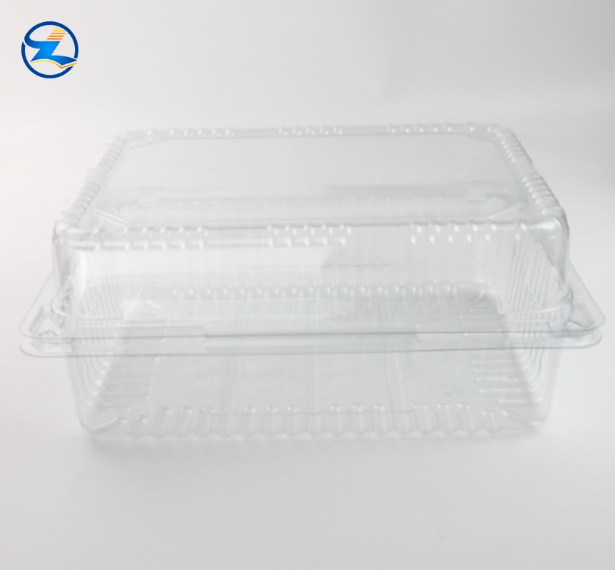 PET Transparent Food Tray-001 Disposable PET Food Tray Container Take- off Boxes