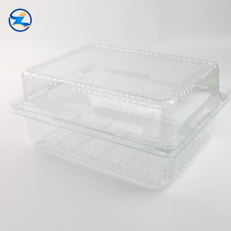 PET Transparent Food Tray-002 Disposable PET Food Tray Container Take- off Boxes