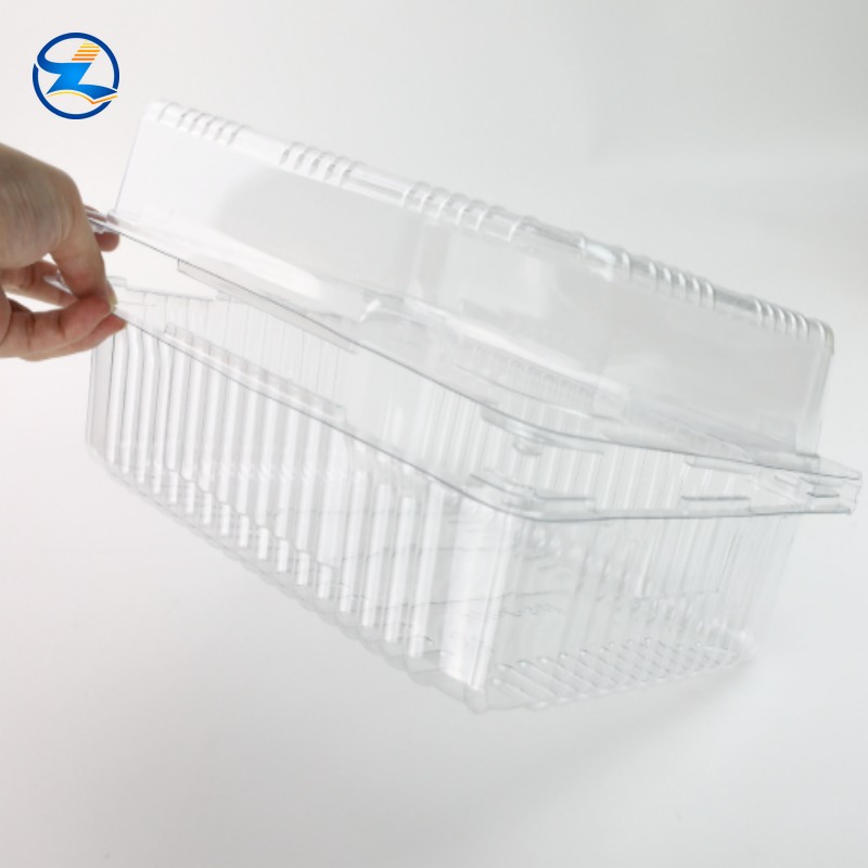 PET Transparent Food Tray-003 Disposable PET Food Tray Container Take- off Boxes