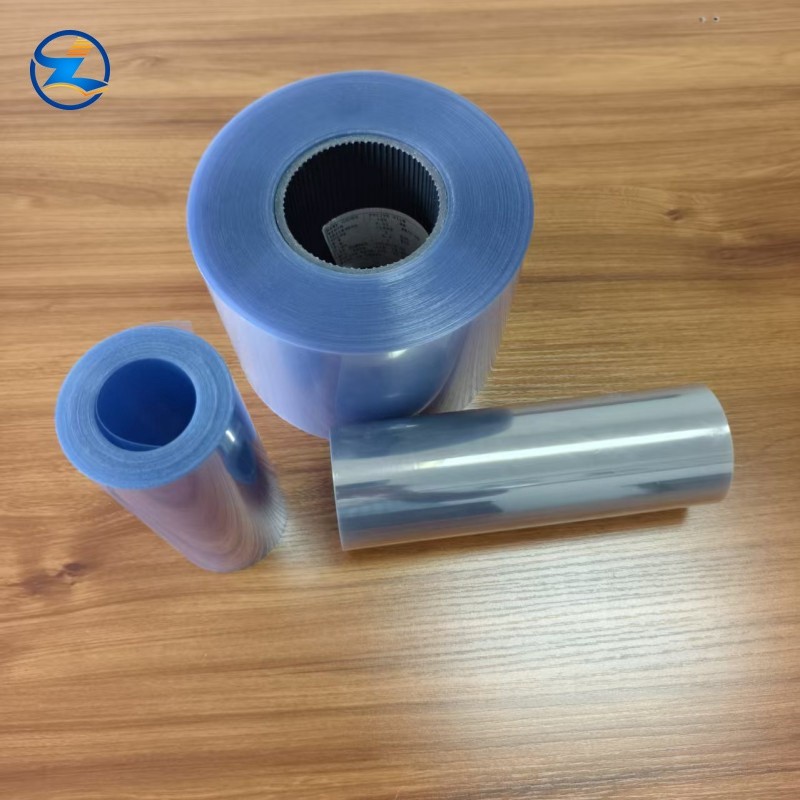 Light bule transparent PVC film-001 Natural color PVC sheet for thermoforming packing application