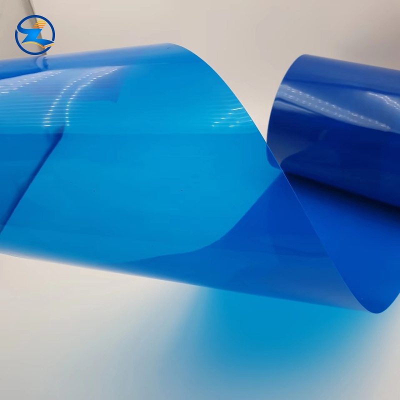 Clear Blue Color PVC Film for Packaging & Creative Applications