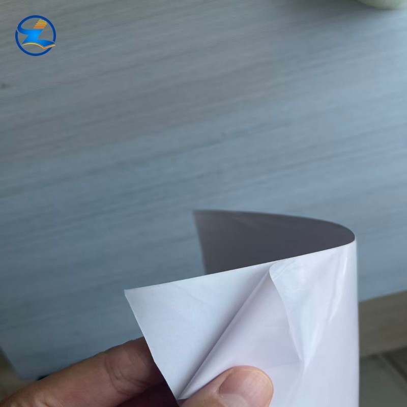 Rigid PVC sticky film for printing