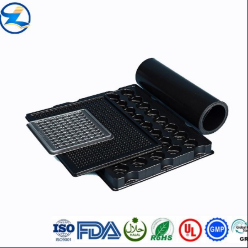 Black Rigid HIPS Sheet roll for tray