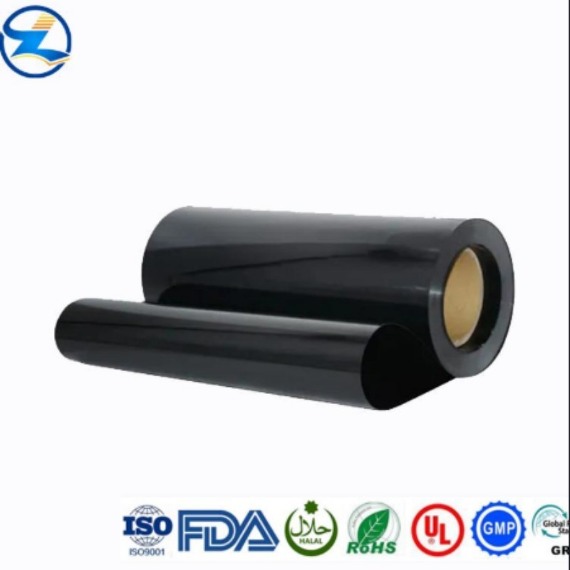 Black Rigid HIPS Sheet roll for tray