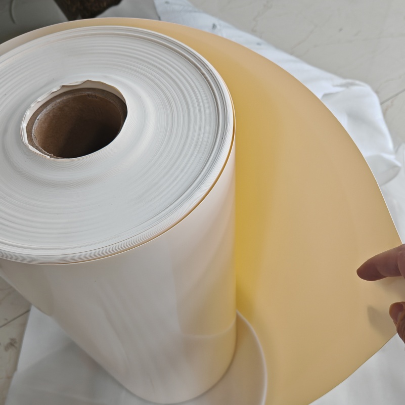 Solid color Milky-white corn starch film for thermoforming