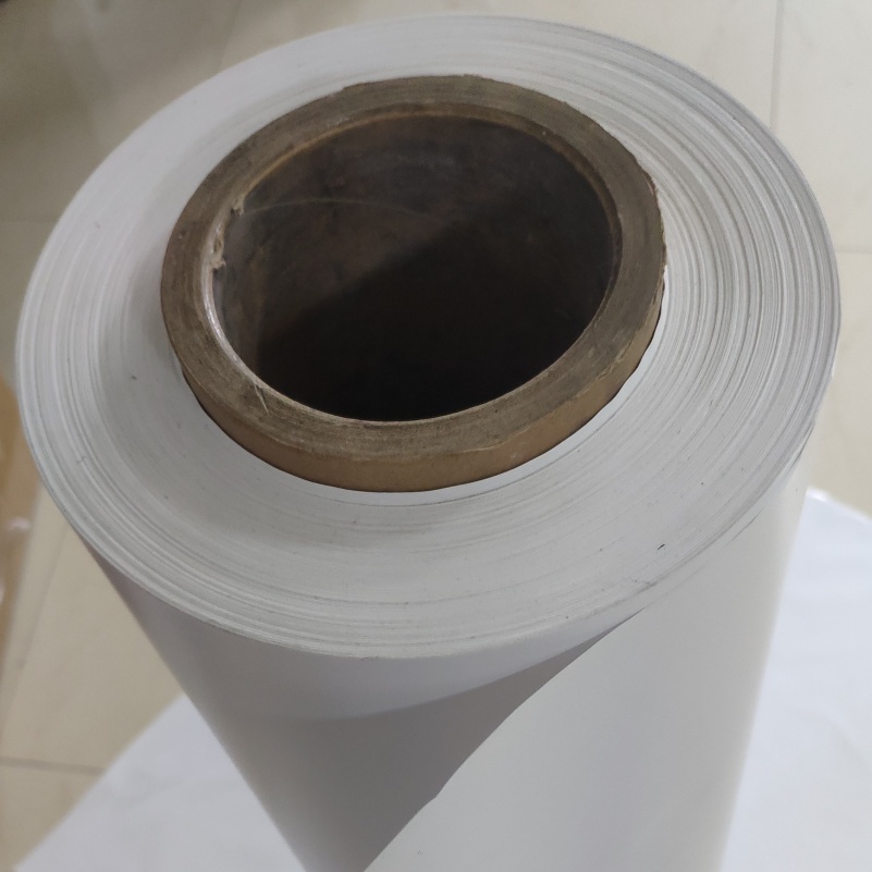 130 microns White PVC film is used for the printing layer