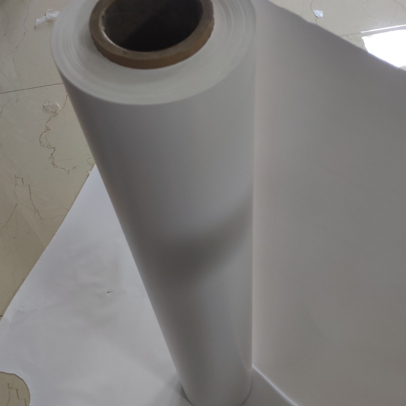 130 microns White PVC film is used for the printing layer