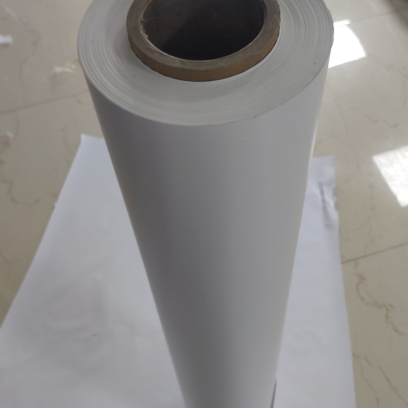130 microns White PVC film is used for the printing layer