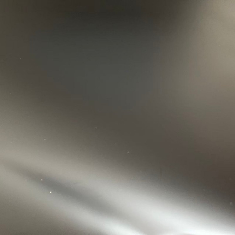 Glossy surface and frosted inner PS sheet