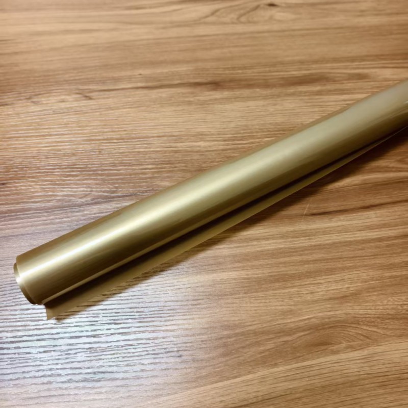 Golden PP rigid film for thermoforming food tray