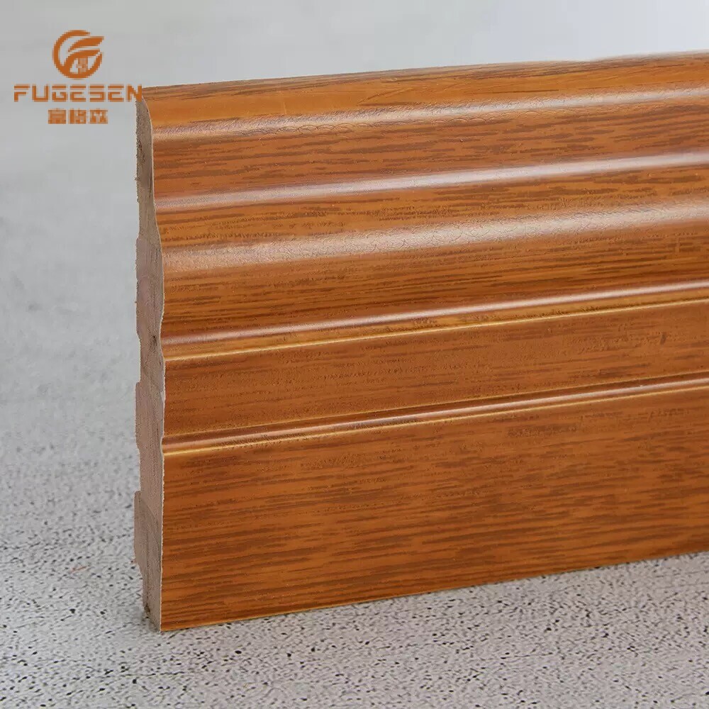 Solid wood skirting boards