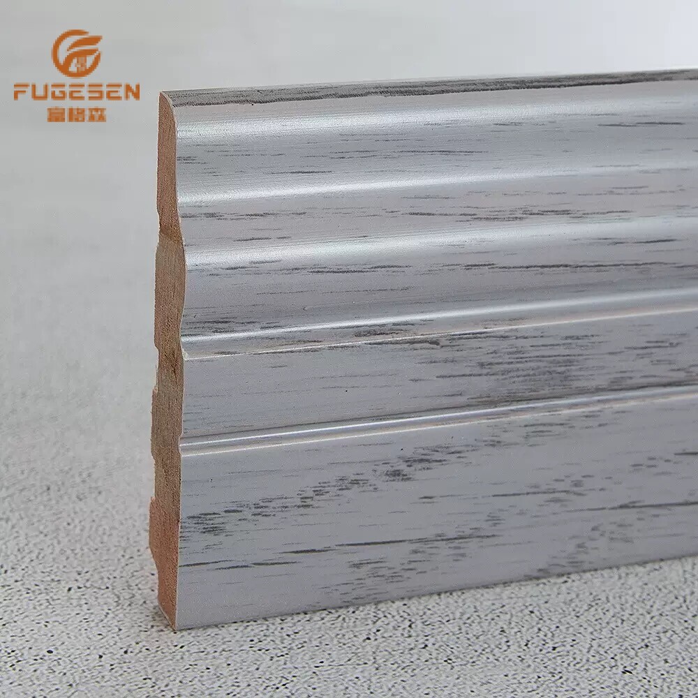 Solid wood skirting boards