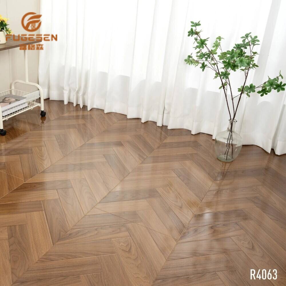 Carbon Crystal Herringbone Laminate flooring