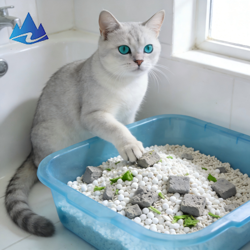 Bentonite crushed cat litter, powerful deodorizing, quick clumping