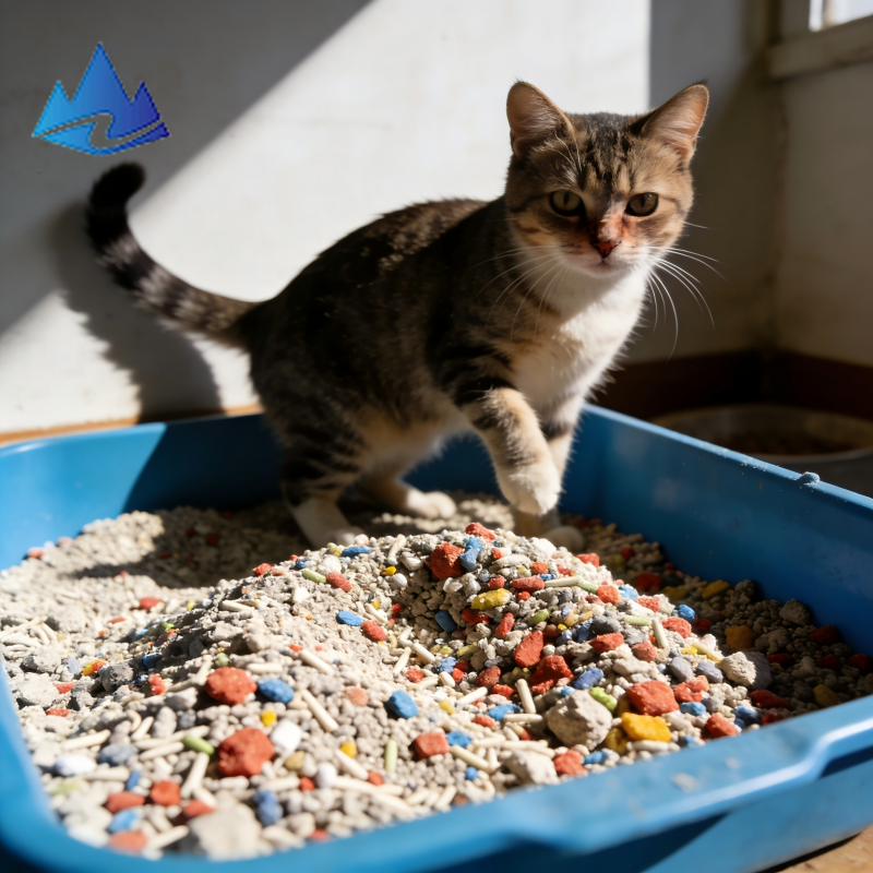 Bentonite crushed cat litter, powerful deodorizing, quick clumping