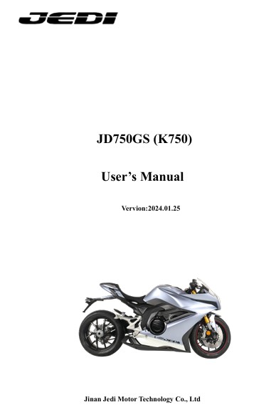 JD750GS(K750) USER'S MANUAL
