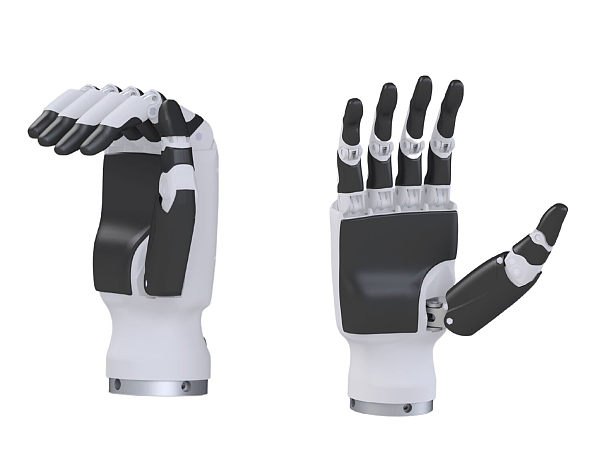 Main robotique à articulation de doigts humanoïdes