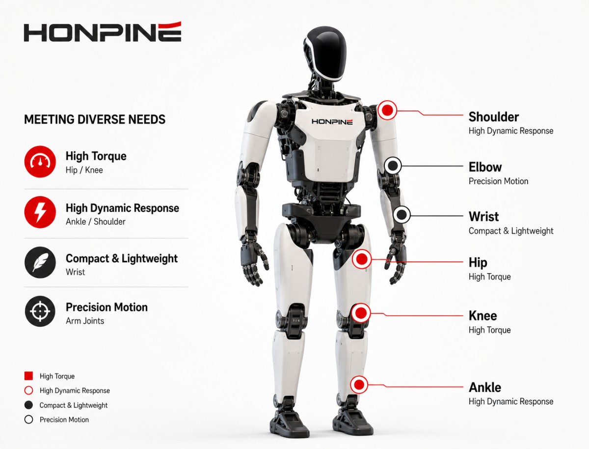 Exigences des actionneurs d'articulation de robots humanoïdes pour les articulations de la hanche, du genou, de la cheville, de l'épaule, du coude et du poignet Exigences des actionneurs d'articulation de robots humanoïdes pour les articulations de la hanche, du genou, de la cheville, de l'épaule, du coude et du poignet