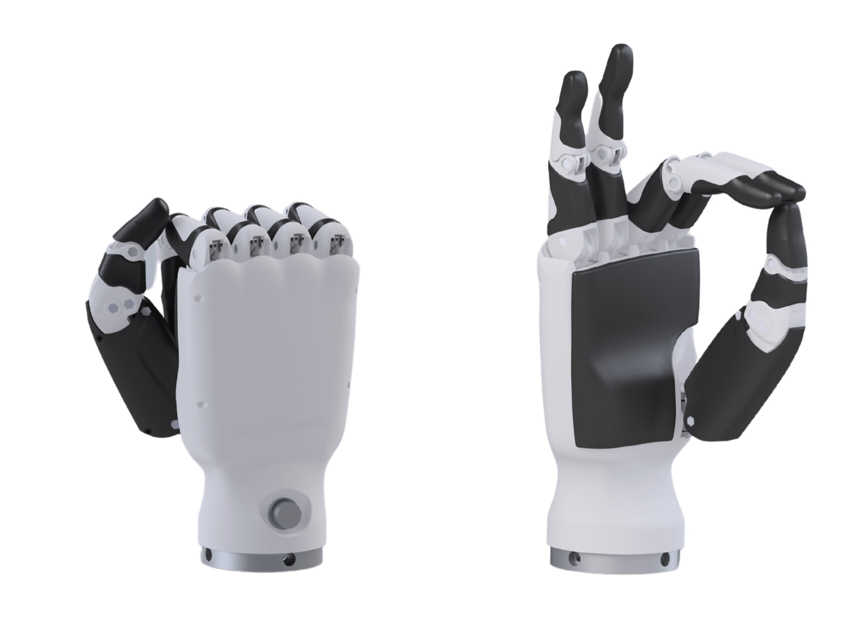Mano Robótica Diestra con Diseño de Articulación de Dedos Humanoide