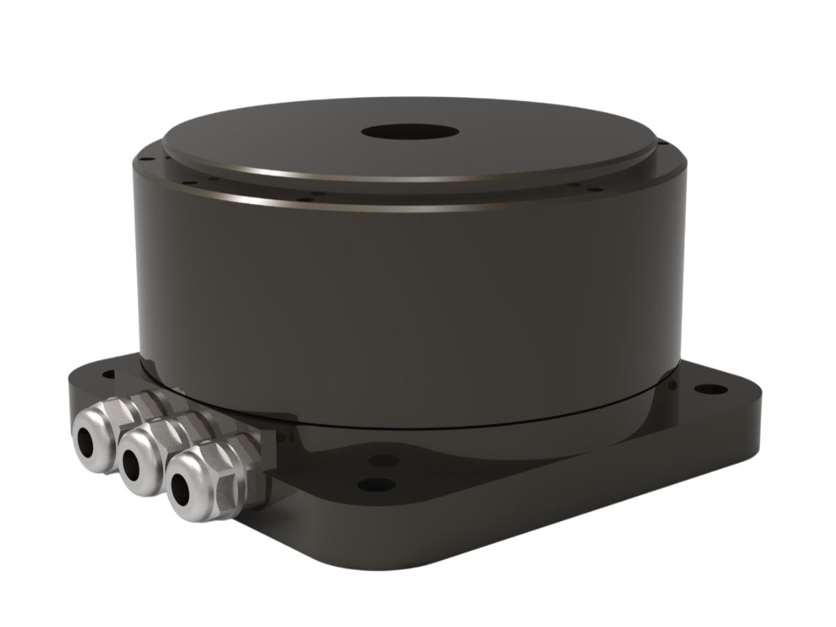Motor de par de accionamiento directo con rotor externo con sensores de efecto Hall y codificador incremental