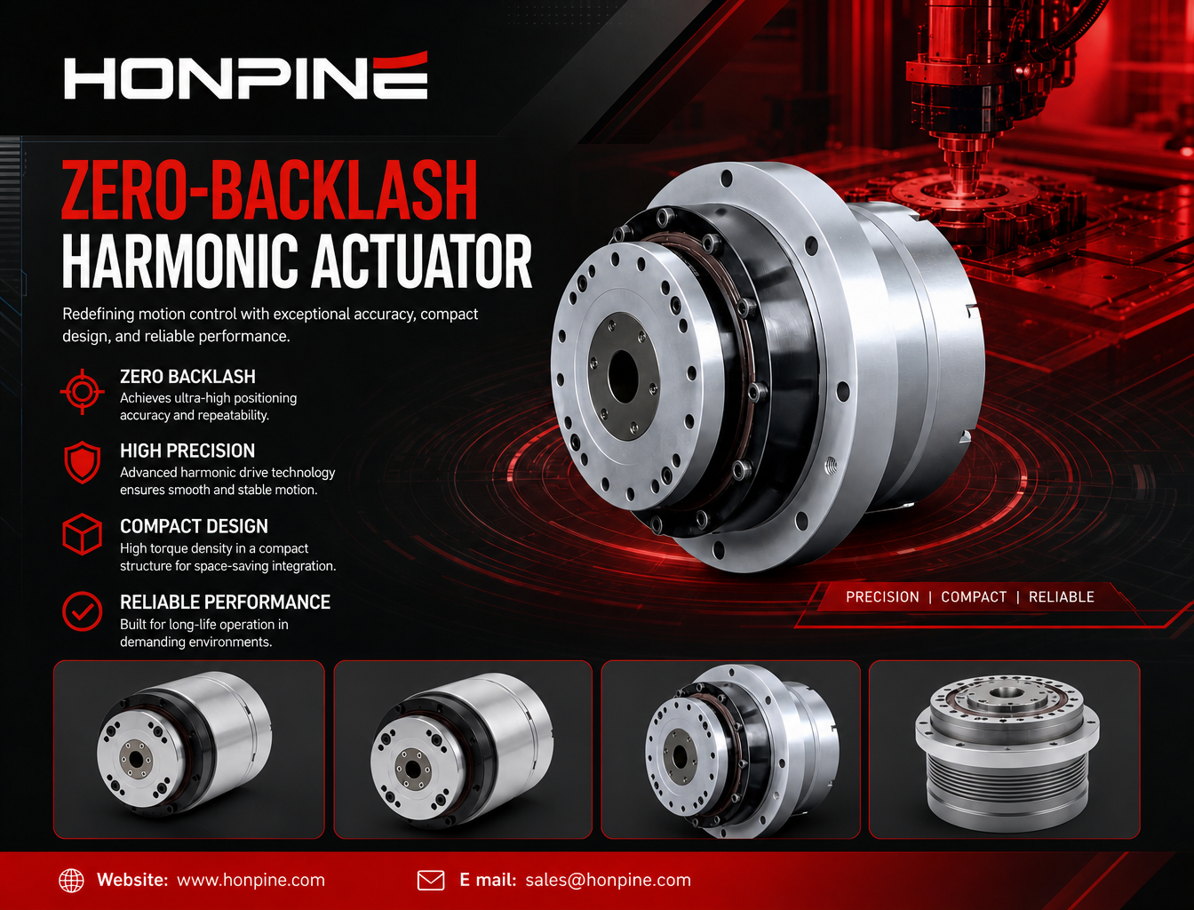high precision harmonic actuator
