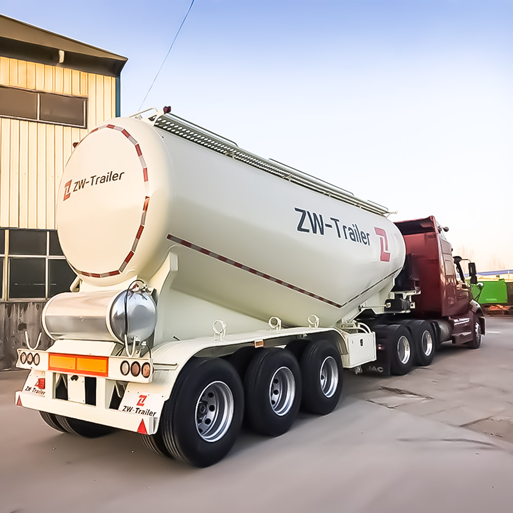 3 Axle 40T Pneumatic Cement Tanker Trailer