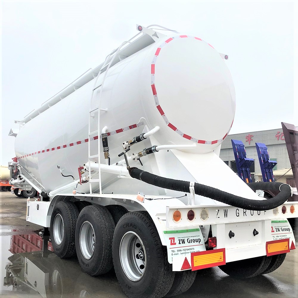 Pneumatic 3 Axle 40T Cement Bulk Tanker Trailer