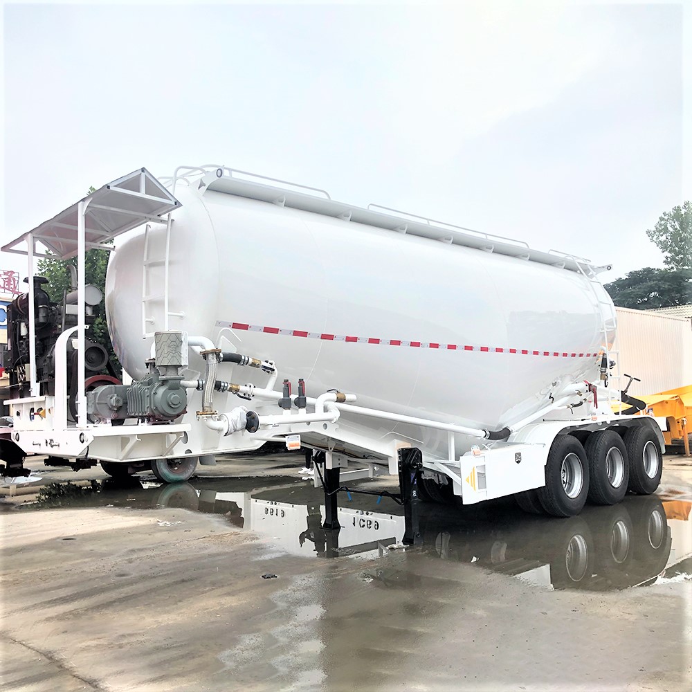 Pneumatic 3 Axle 40T Cement Bulk Tanker Trailer