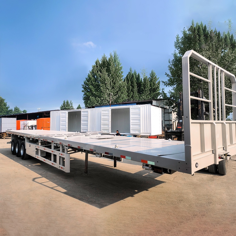 3 Axle Extendable Flatbed Semi Trailer