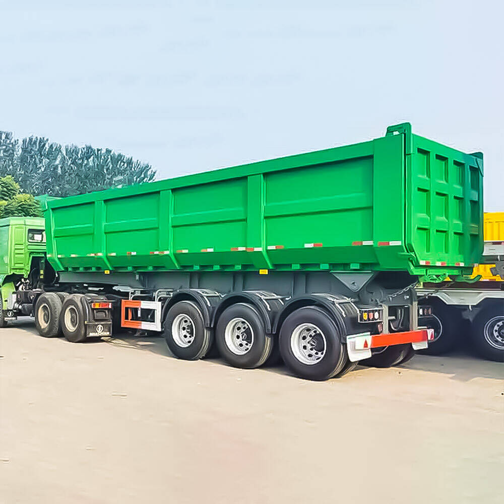 3 Axle End Dump Semi Trailer