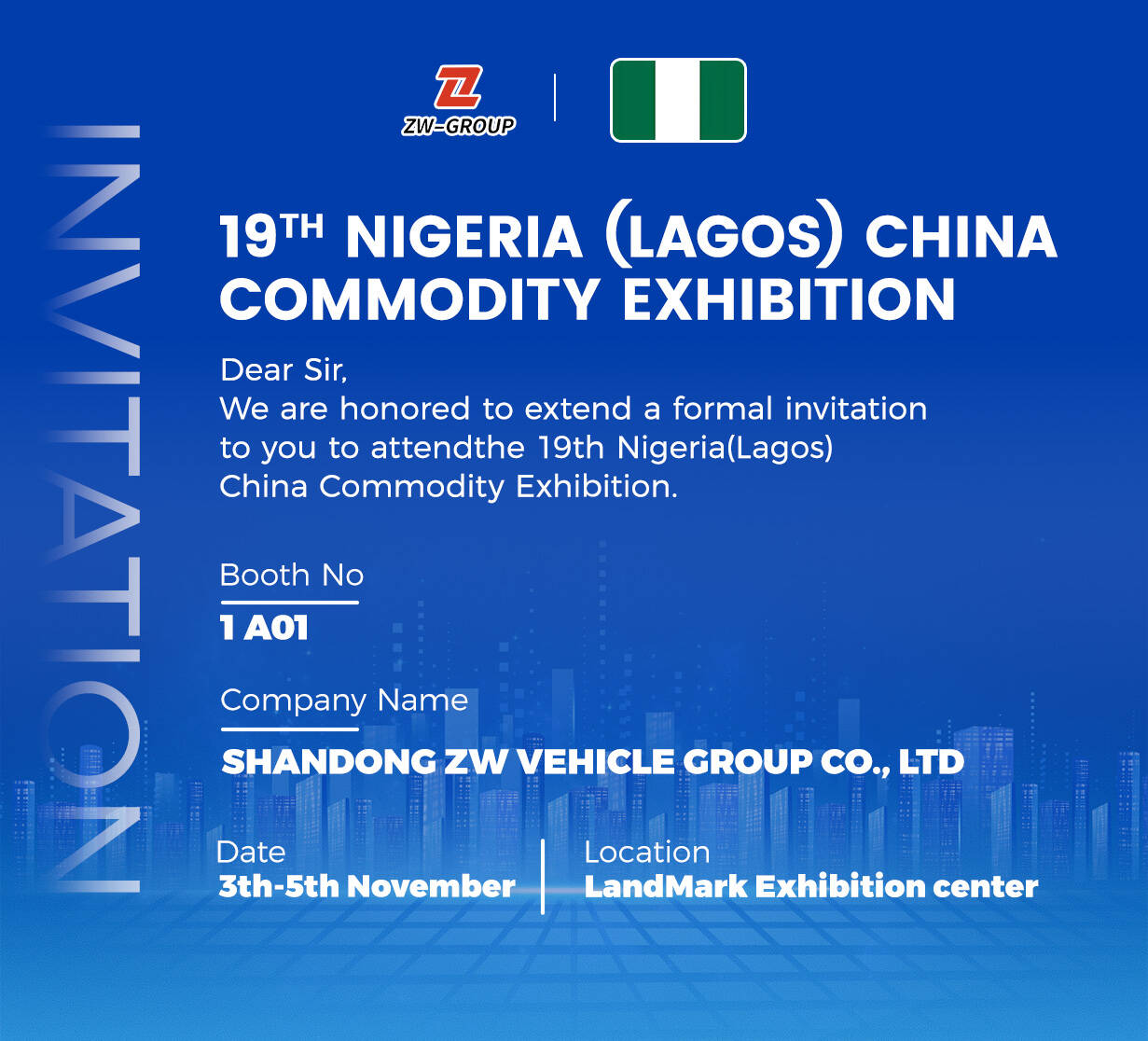 Rencontrez ZW Group au China Commodities Expo 2026 au Nigeria
