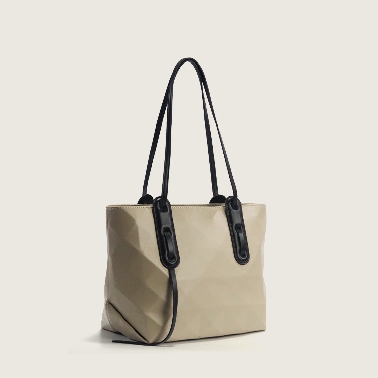 Geometry Handbag 2025 New Bag Large Capacity Lingge Tote Bag Simple Commuter Trendy Single Shoulder Underarm Women's Bag Geometry Handbag 2025 New Bag Large Capacity Lingge Tote Bag Simple Commuter Trendy Single Shoulder Underarm Women's Bag