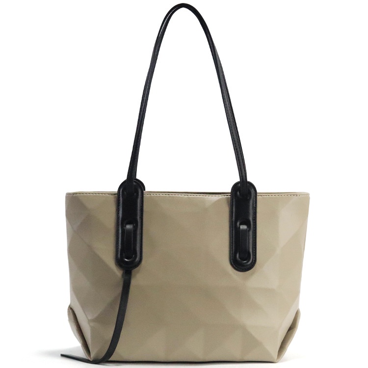 Geometry Handbag 2025 New Bag Large Capacity Lingge Tote Bag Simple Commuter Trendy Single Shoulder Underarm Women's Bag