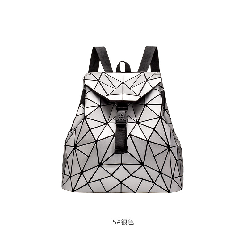 Foreign trade bag 2025 new trend fashionable geometric backpack college style women's drawstring backpack spot wholesale