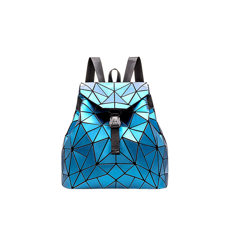 Foreign trade bag 2025 new trend fashionable geometric backpack college style women's drawstring backpack spot wholesale
