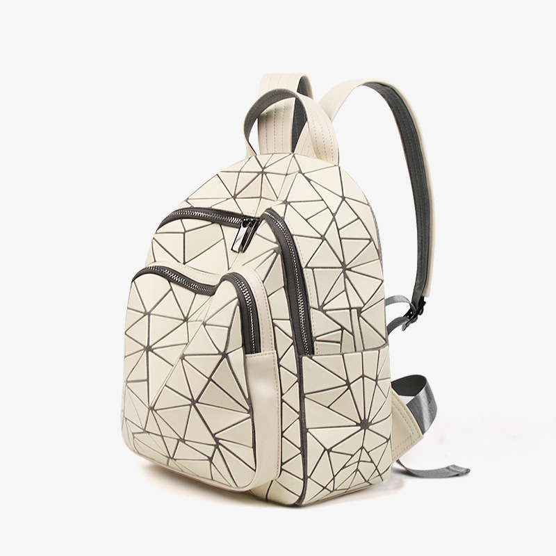 Shoulder bag for women 2024 new fashionable and versatile large capacity backpack, Japanese diamond grid leisure travel single shoulder backpack trend