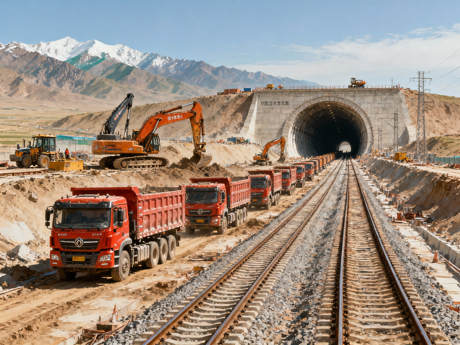 China-Kyrgyzstan-Uzbekistan Railway Enters Critical Construction Phase: Accelerated Export of Chinese Heavy Trucks and Engineering Machinery to Central Asia