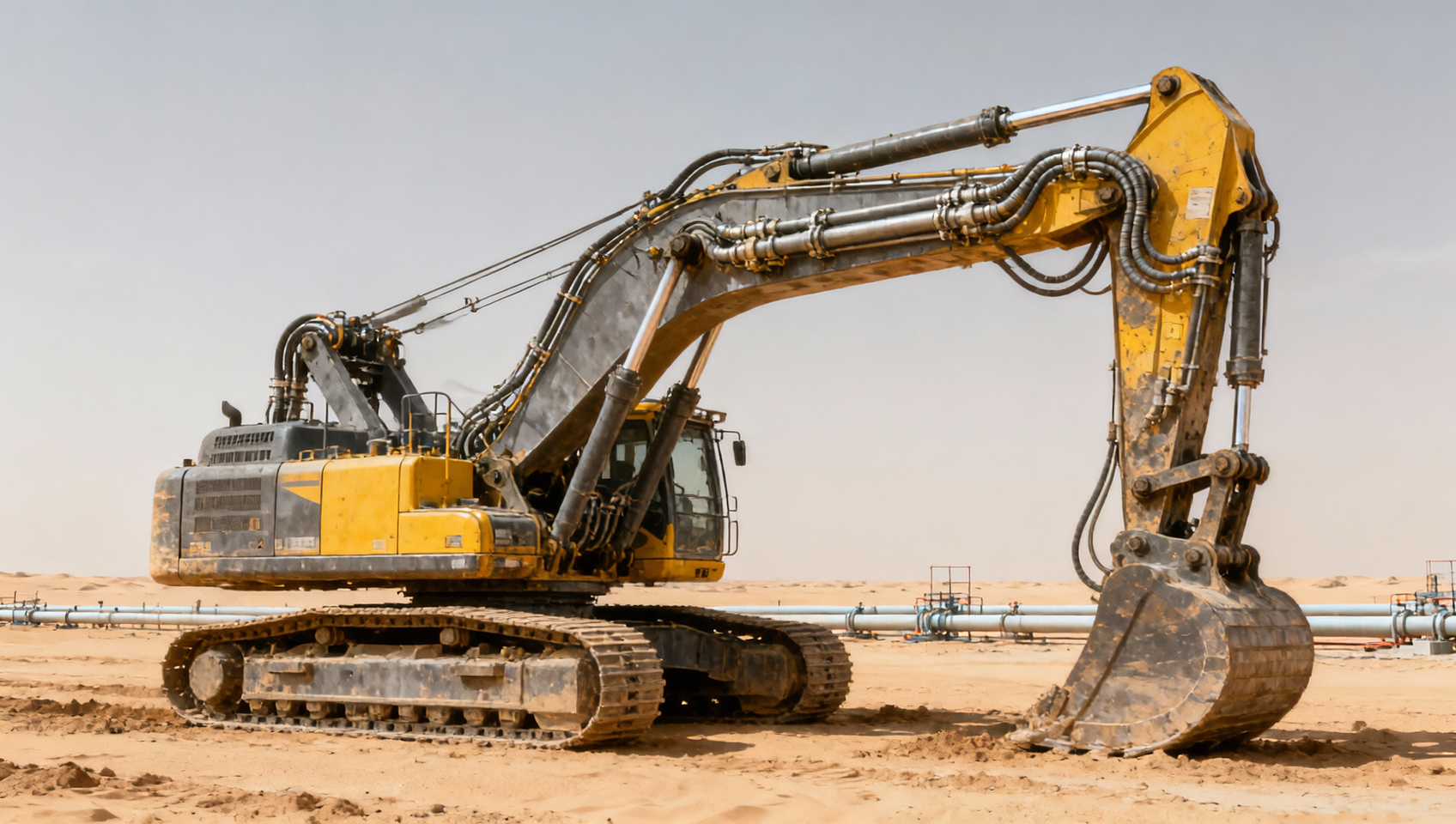 Why excavators for pipeline installation often need custom boom configurations