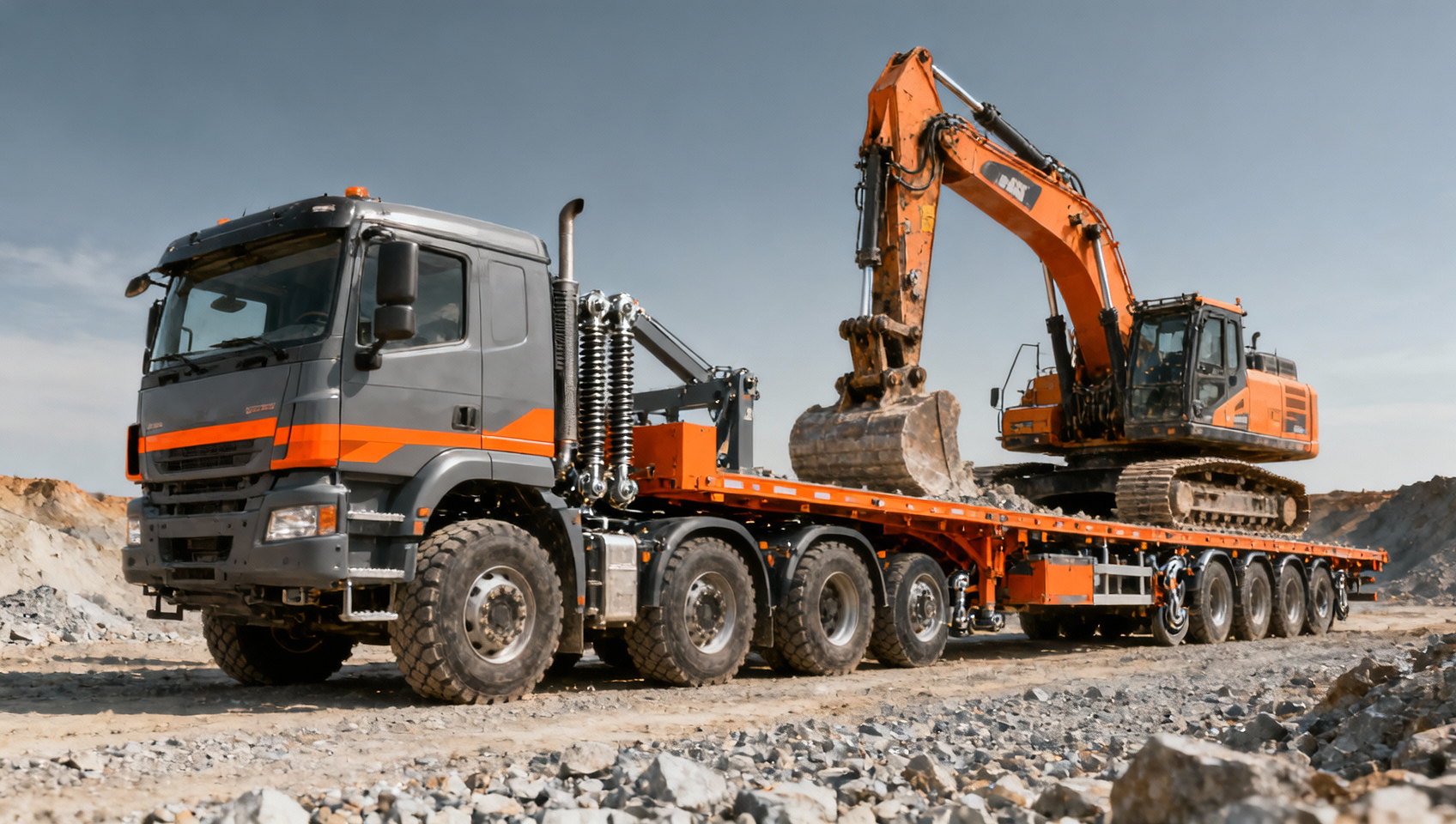 Lowbed trailer axle configurations: Which setup handles 120-ton mining equipment best?