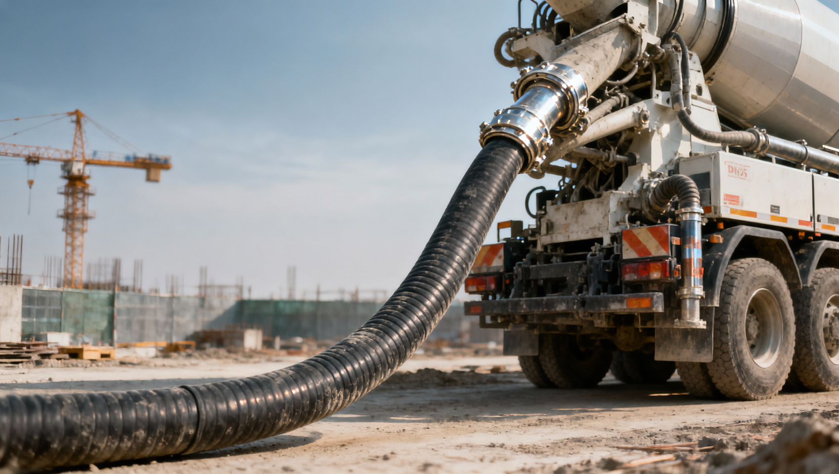 Concrete pump truck hose burst frequency by brand — real-world field data from 2025