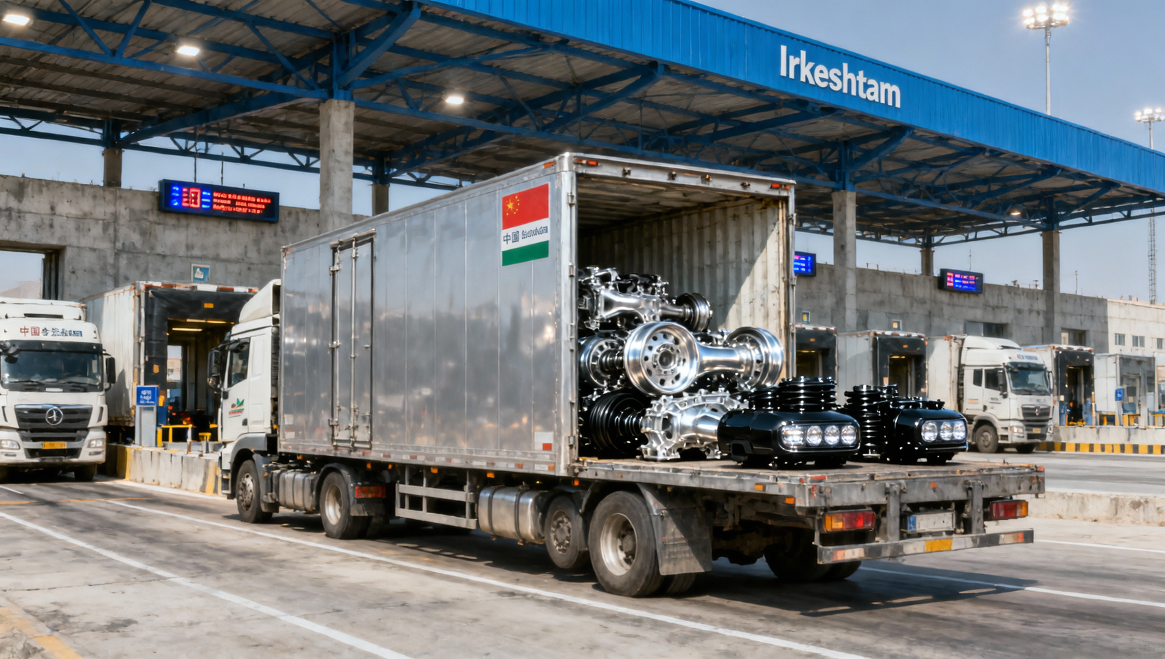 Irkeshtam Port 24-Hour Freight Clearance Boosts China-Kyrgyzstan Auto Parts Trade