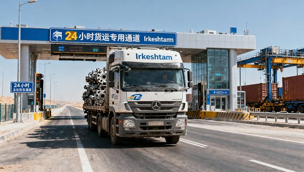 Irkeshtam Port 24-Hour Freight Clearance Accelerates Truck Parts Exports to Kyrgyzstan