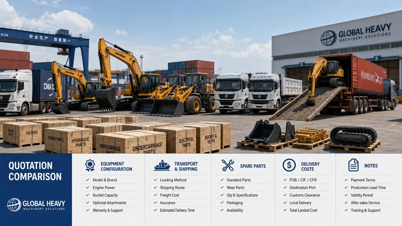 Construction Machinery Price: How to Compare Quotes Without Missing Hidden Costs