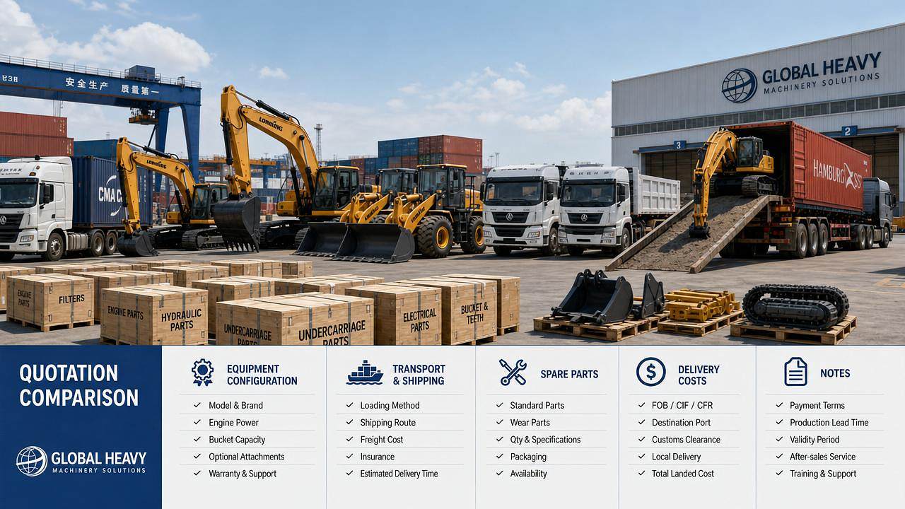 Construction Machinery Price: How to Compare Quotes Without Missing Hidden Costs