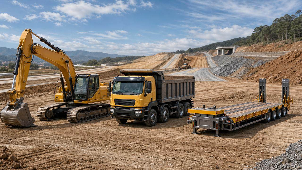 Construction Machinery Cost Planning for Multi-Stage Projects