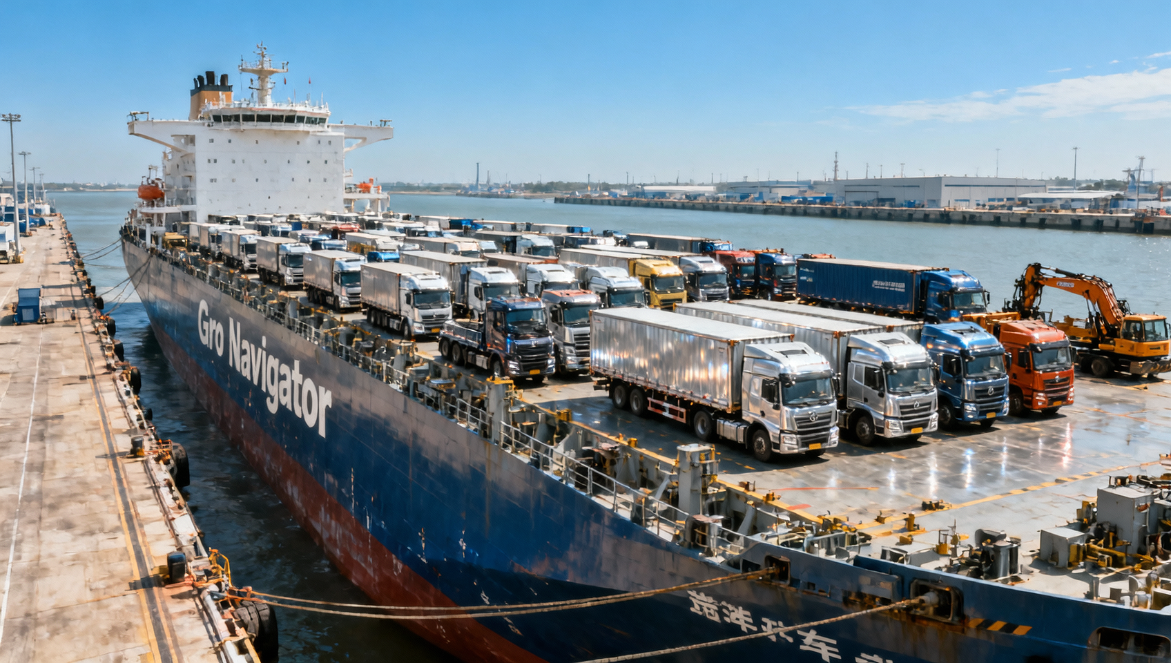 World's Largest Car Carrier Makes Maiden Call at Shanghai Port